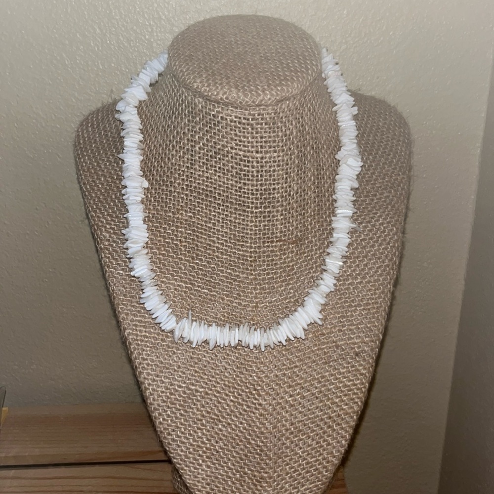 White Puka Shell necklace